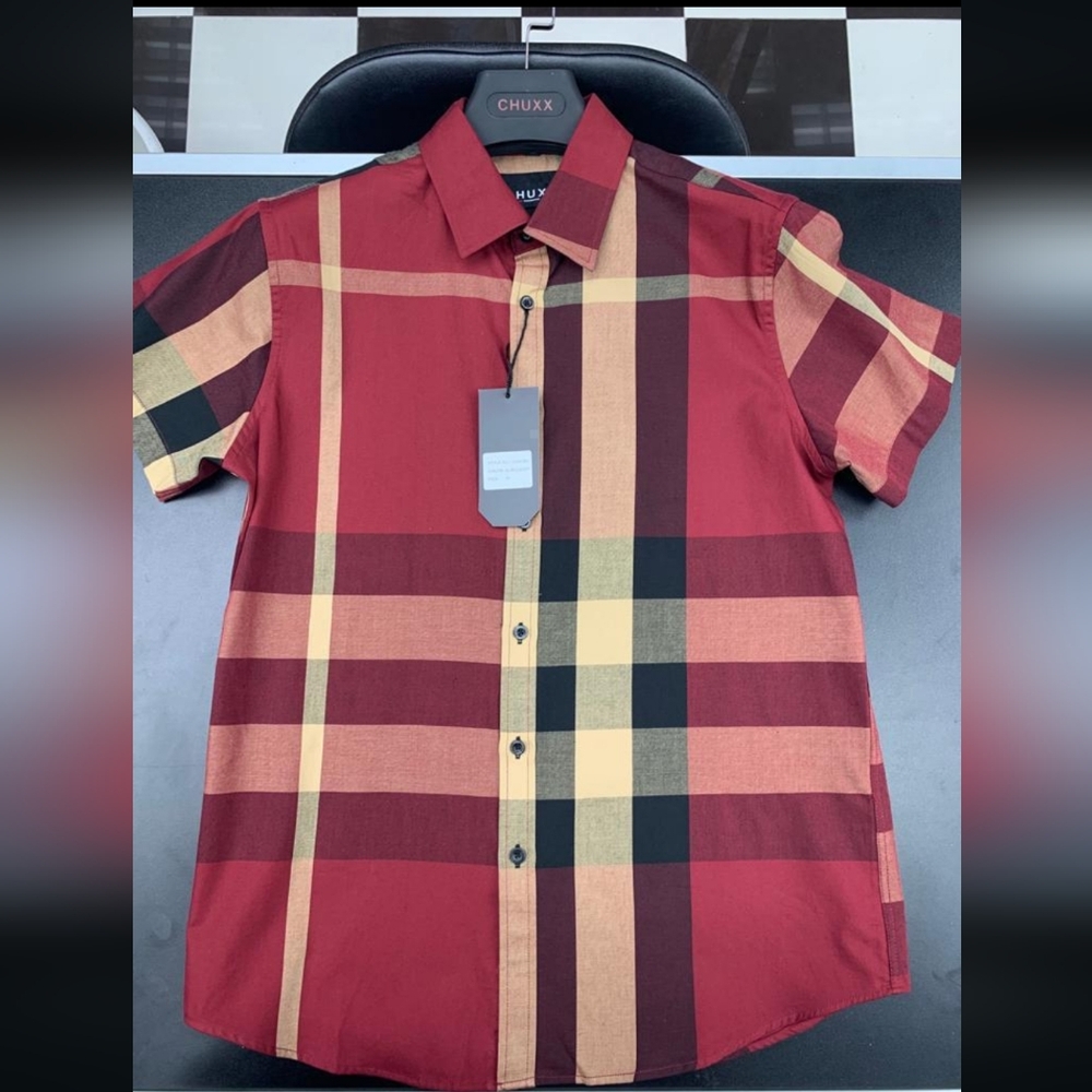 210 burgundy color shirt men